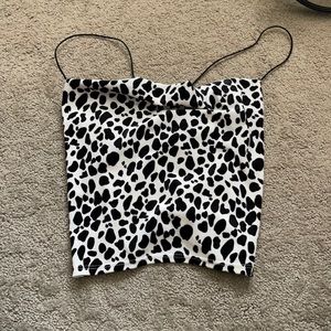 Urban Outfitters Dalmatian Print Crop Top